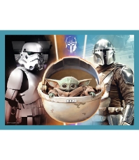 Imagine Puzzle Trefl 4 in 1 Star Wars - Mandalorianul