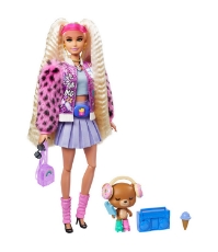 Imagine Papusa Barbie Extra Style blonda cu codite