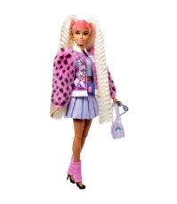 Imagine Papusa Barbie Extra Style blonda cu codite