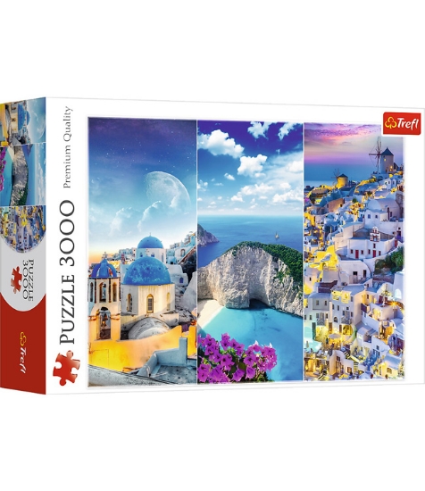 Imagine Puzzle Trefl 3000 Vacanta in Grecia