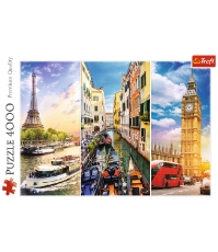 Imagine Puzzle Trefl 4000 Calatorie in Europa