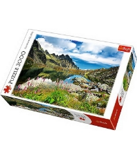 Imagine Puzzle Trefl 3000 Lac in Muntii Tatra Slovacia