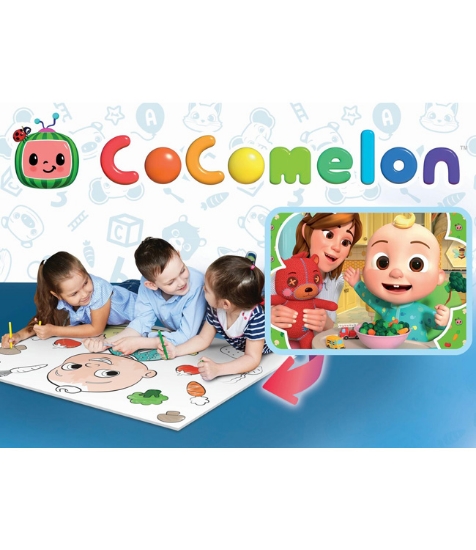 Imagine Puzzle de colorat maxi - Cocomelon la masa (60 piese)