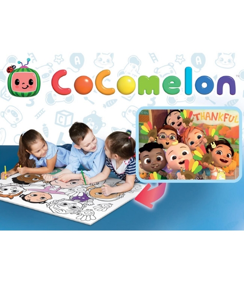 Imagine Puzzle de colorat maxi - Cocomelon si prietenii (60 piese)