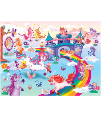 Imagine Puzzle magic - Secretele unicornilor (100 piese)