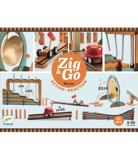 Imagine Zig and Go, set de constructie trasee, Muzica