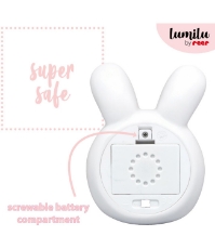 Imagine Lampa de veghe si veioza cu touch, 2in1, prindere perete, cu led, lumina reglabila si oprire cronometrata, forma iepuras, Lumilu Touch Light Bunny, 52200