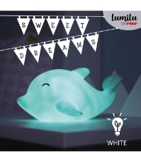 Imagine Lampa de veghe cu LED, cu oprire cronometrata, forma delfin, albastra, Lumilu Sea Life Dolphin, 52293