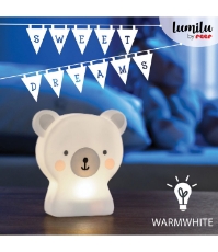 Imagine Lampa de veghe cu LED, cu oprire cronometrata, forma ursulet, alba, Lumilu Cute Friends Bear, 52310