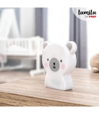 Imagine Lampa de veghe cu LED, cu oprire cronometrata, forma ursulet, alba, Lumilu Cute Friends Bear, 52310