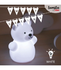 Imagine Lampa de veghe cu LED, forma ursulet, alba, Lumilu Mini Zoo Bear, 52330