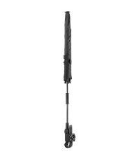 Imagine Umbreluta de soare ajustabila cu protectie solara UV 50+, pentru carucior bebelusi, neagra, ShineSafe Black 84151
