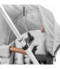 Imagine Umbreluta de soare ajustabila cu protectie solara UV 50+, pentru carucior bebelusi, neagra, ShineSafe Black 84151