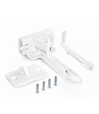 Imagine Set sigurante pentru sertare de tacamuri, 2 bucati, albe, montare cu adeziv sau surub, 71090