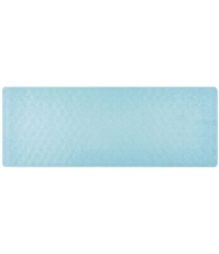 Imagine Covoras de baie antialunecare cu ventuze, din cauciuc natural, antibacterian, dreptunghiular, 97 x 36 cm, albastru, MyHappyBath Mat XL, 76033