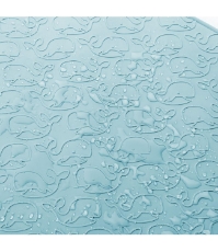 Imagine Covoras de baie antialunecare cu ventuze, din cauciuc natural, antibacterian, dreptunghiular, 97 x 36 cm, albastru, MyHappyBath Mat XL, 76033
