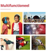 Imagine Casti antifonice pliabile pentru copii 5-16 ani, ofera protectie auditiva, SNR 25, verde menta, Muffy Kids Mint ALP26498