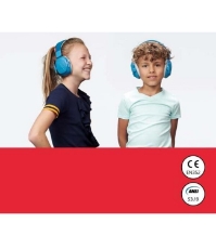 Imagine Casti antifonice pliabile pentru copii 5-16 ani, ofera protectie auditiva, SNR 25, albastru, Muffy Kids Blue ALP26474