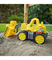 Imagine Buldozer Power Worker Wheel Loader cu figurina