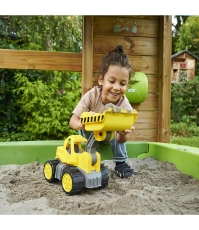 Imagine Buldozer Power Worker Wheel Loader cu figurina