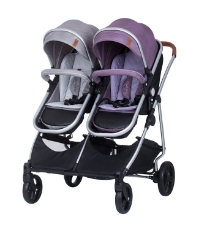 Imagine Carucior gemeni Duo Smart 2 in 1 anthracite lilac