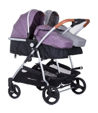 Imagine Carucior gemeni Duo Smart 2 in 1 anthracite lilac