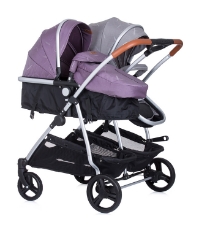 Imagine Carucior gemeni Duo Smart 2 in 1 anthracite lilac