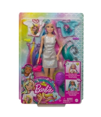 Imagine Papusa Barbie set de joaca parul stralucitor