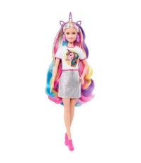 Imagine Papusa Barbie set de joaca parul stralucitor