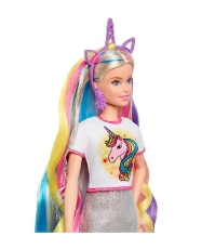 Imagine Papusa Barbie set de joaca parul stralucitor