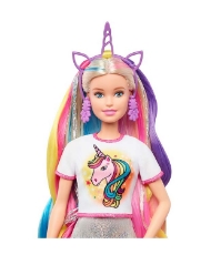 Imagine Papusa Barbie set de joaca parul stralucitor
