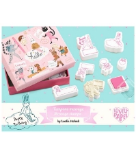 Imagine Set stampile mesaje animale