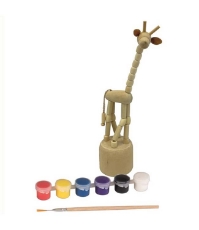 Imagine Set de pictat girafa din lemn, Toys