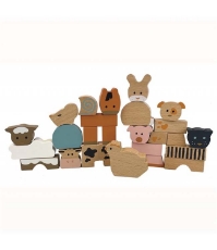 Imagine Animale din cuburi de lemn, toys
