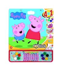 Imagine Peppa Pig Set pentru desen Giga Block 4 in 1