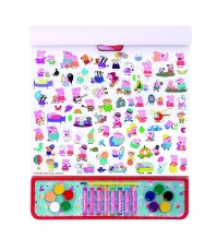 Imagine Peppa Pig Set pentru desen Giga Block 4 in 1