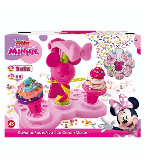 Imagine Masina de inghetata din plastilina MINNIE cu decoratiuni colorate