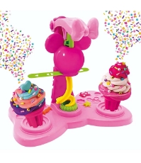 Imagine Masina de inghetata din plastilina MINNIE cu decoratiuni colorate