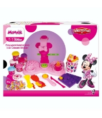 Imagine Masina de inghetata din plastilina MINNIE cu decoratiuni colorate