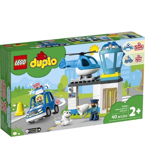 Imagine Lego Duplo Sectie de Politie si Elicopter 10959