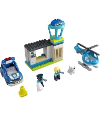 Imagine Lego Duplo Sectie de Politie si Elicopter 10959