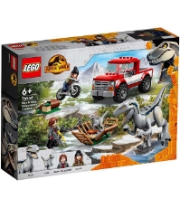 Imagine Lego Jurassic World Capturarea dino Velociraptorilor Blue si Beta 76946