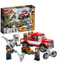 Imagine Lego Jurassic World Capturarea dino Velociraptorilor Blue si Beta 76946