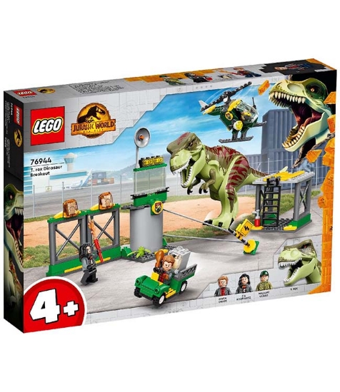 Imagine Lego Jurassic World Evadarea dinozaurului T Rex 76944