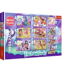 Imagine Puzzle Trefl 10In1 Enchantimals - Fetele uimitoare