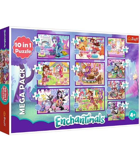 Imagine Puzzle Trefl 10In1 Enchantimals - Fetele uimitoare