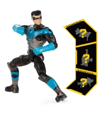Imagine Figurina Nightwing cu costum tech si articulata 10 cm cu 3 accesorii surpriza