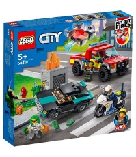 Imagine Lego City Stingere de incendiu si urmarire cu Politia 60319