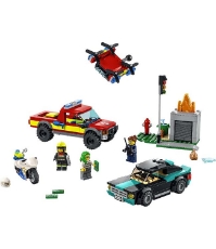 Imagine Lego City Stingere de incendiu si urmarire cu Politia 60319