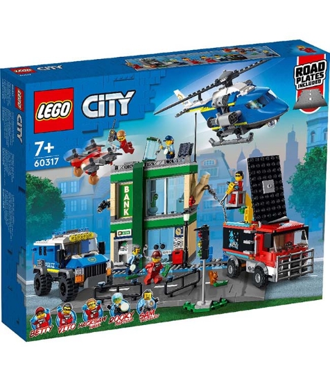 Imagine Lego City Politia in urmarire la Banca 60317